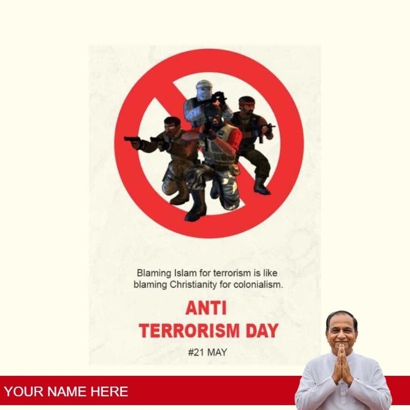 anti terrorism day awareness campaign graphics