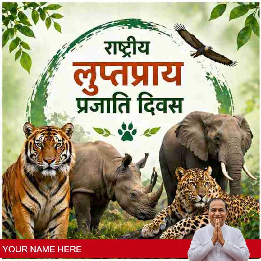national endangered species day wishes images in hindi
