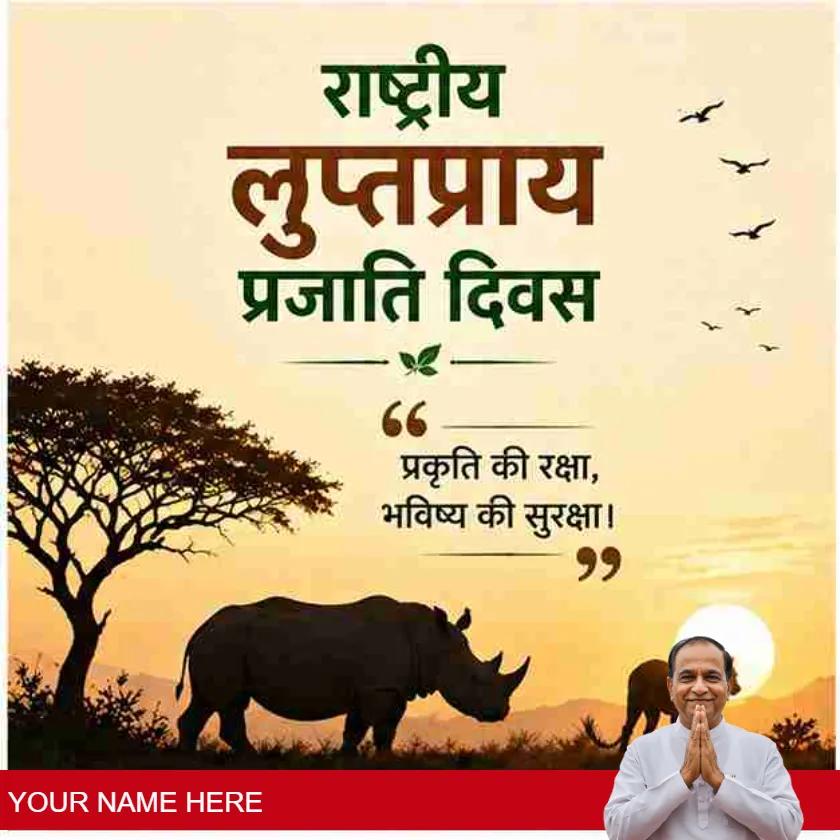 national endangered species day messages in hindi format