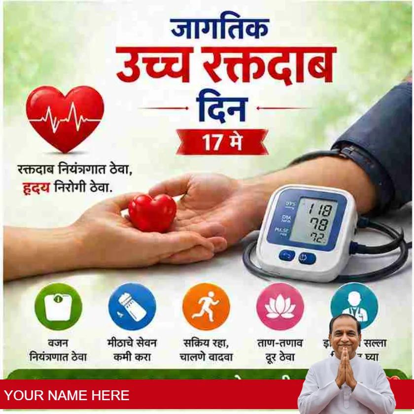 world hypertension day status in marathi style