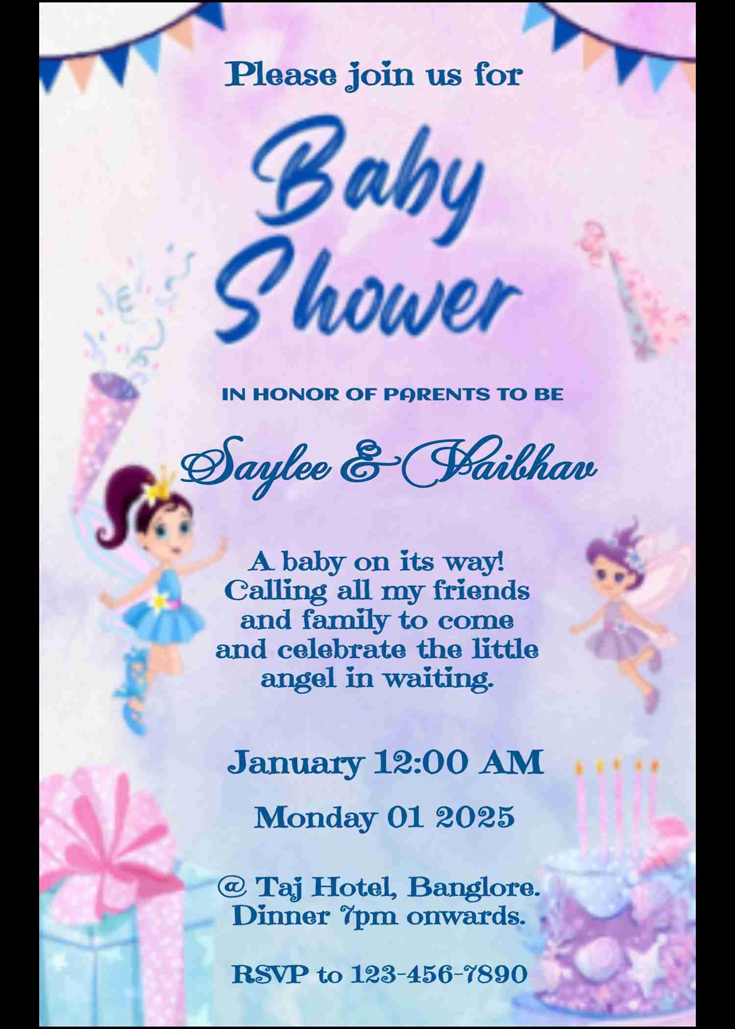 Circus carnival baby shower invitation card - easyinvite