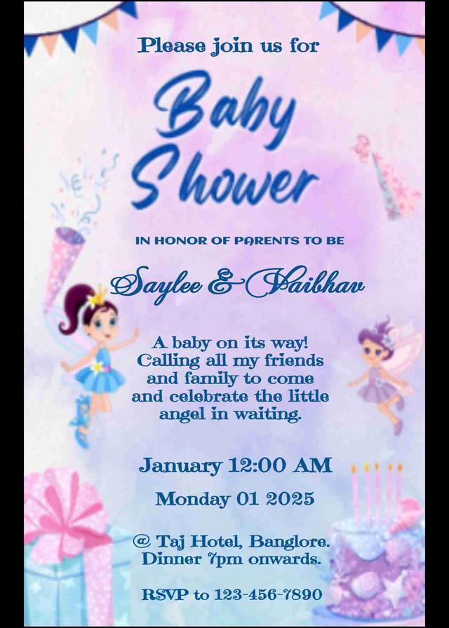 Circus carnival baby shower invitation card - easyinvite