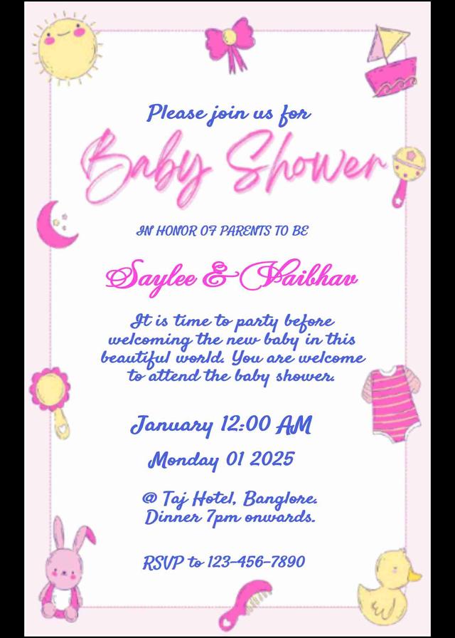 Little prince baby shower invitation card - easyinvite