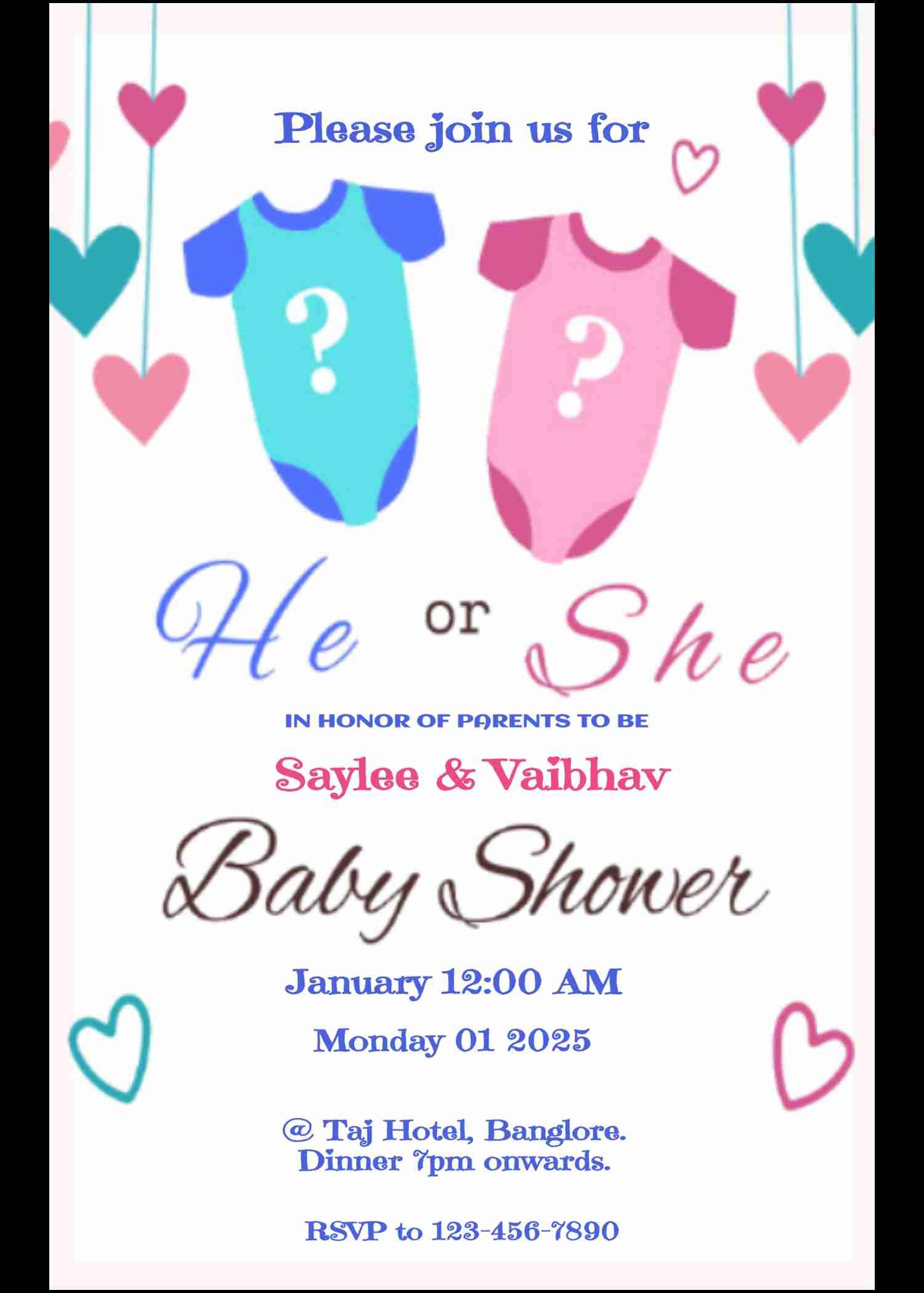 Tropical paradise baby shower invitation card - easyinvite