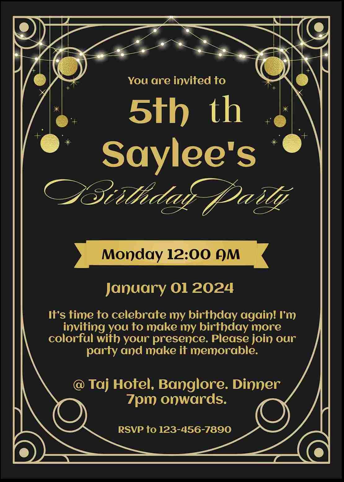 Create custom birthday invitations with photo - easyinvite