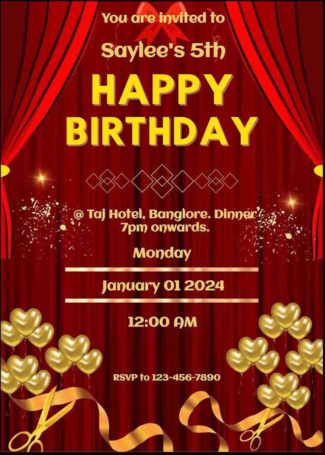 Design personalized birthday invitations online - easyinvite