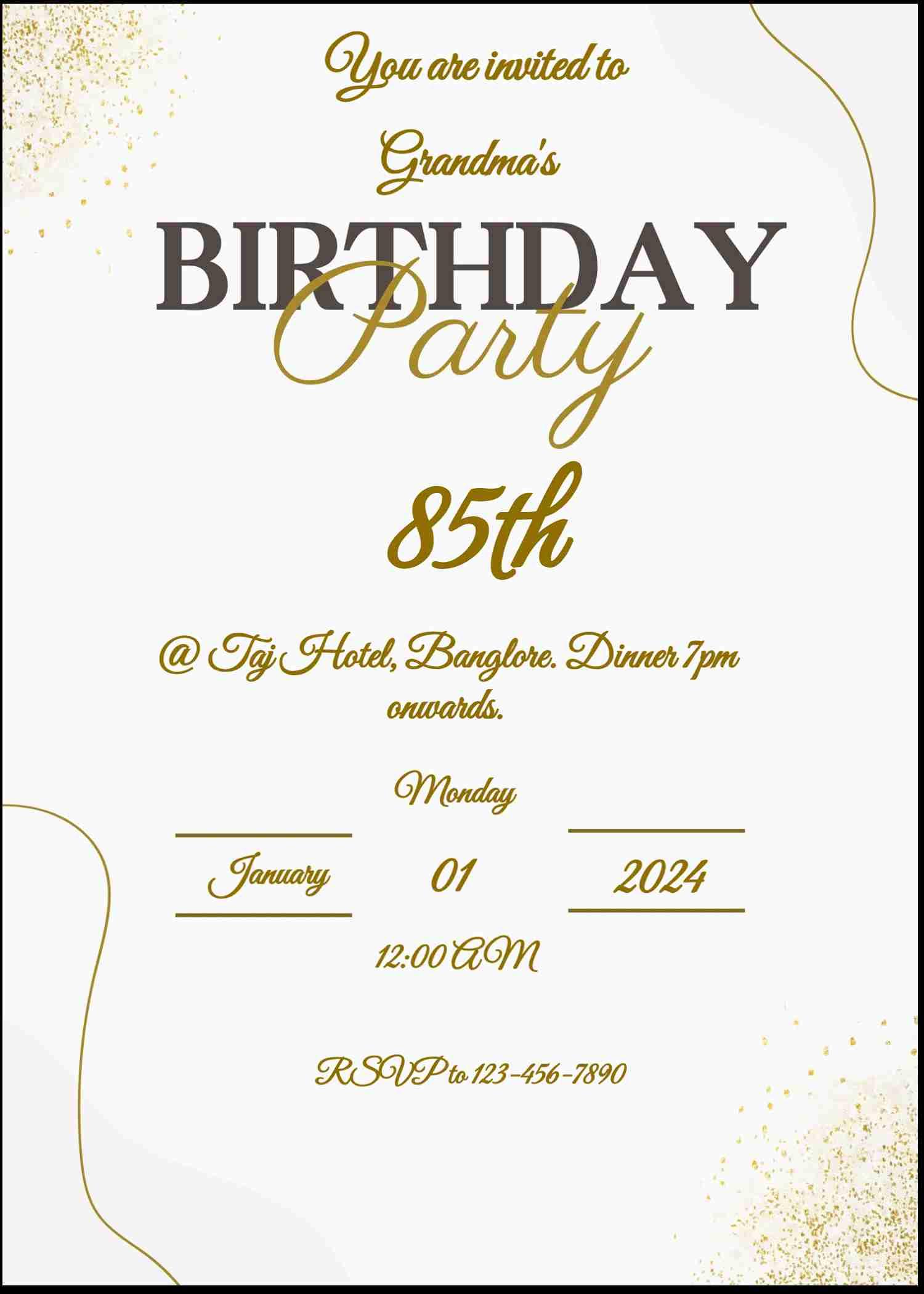 Design your own birthday invitation card - easyinvite