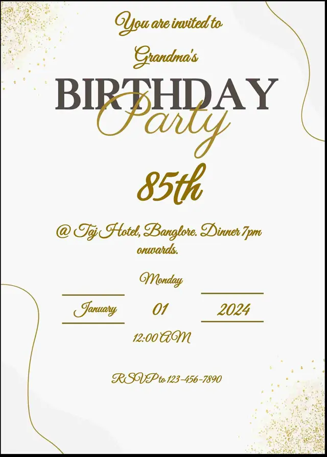 Design your own birthday invitation card - easyinvite