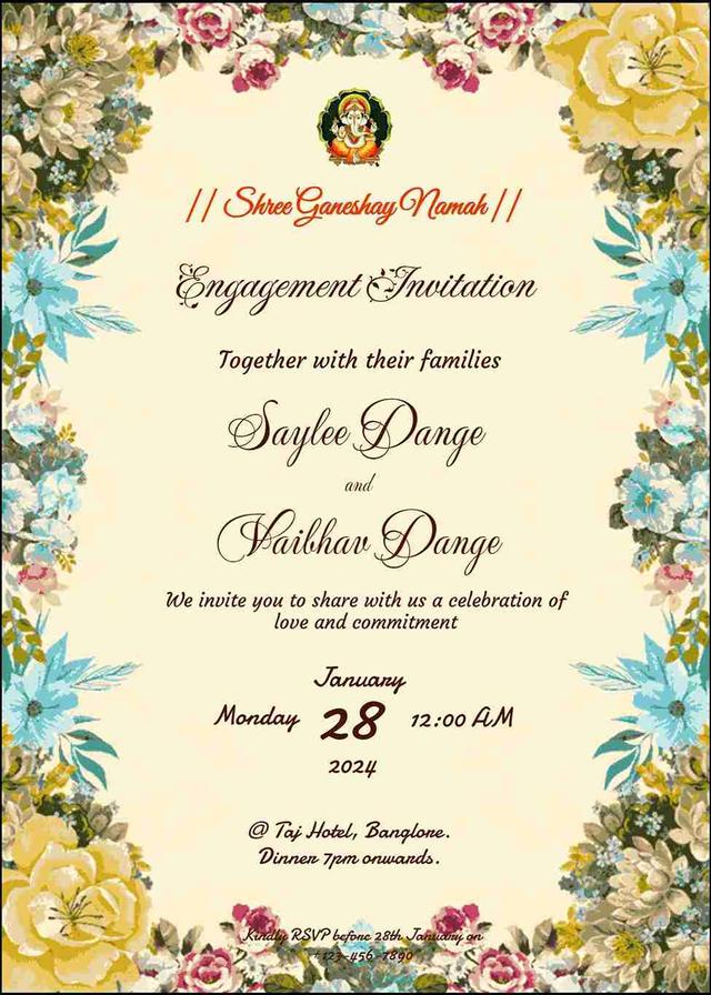 Elegant engagement card - personalize in minutes!