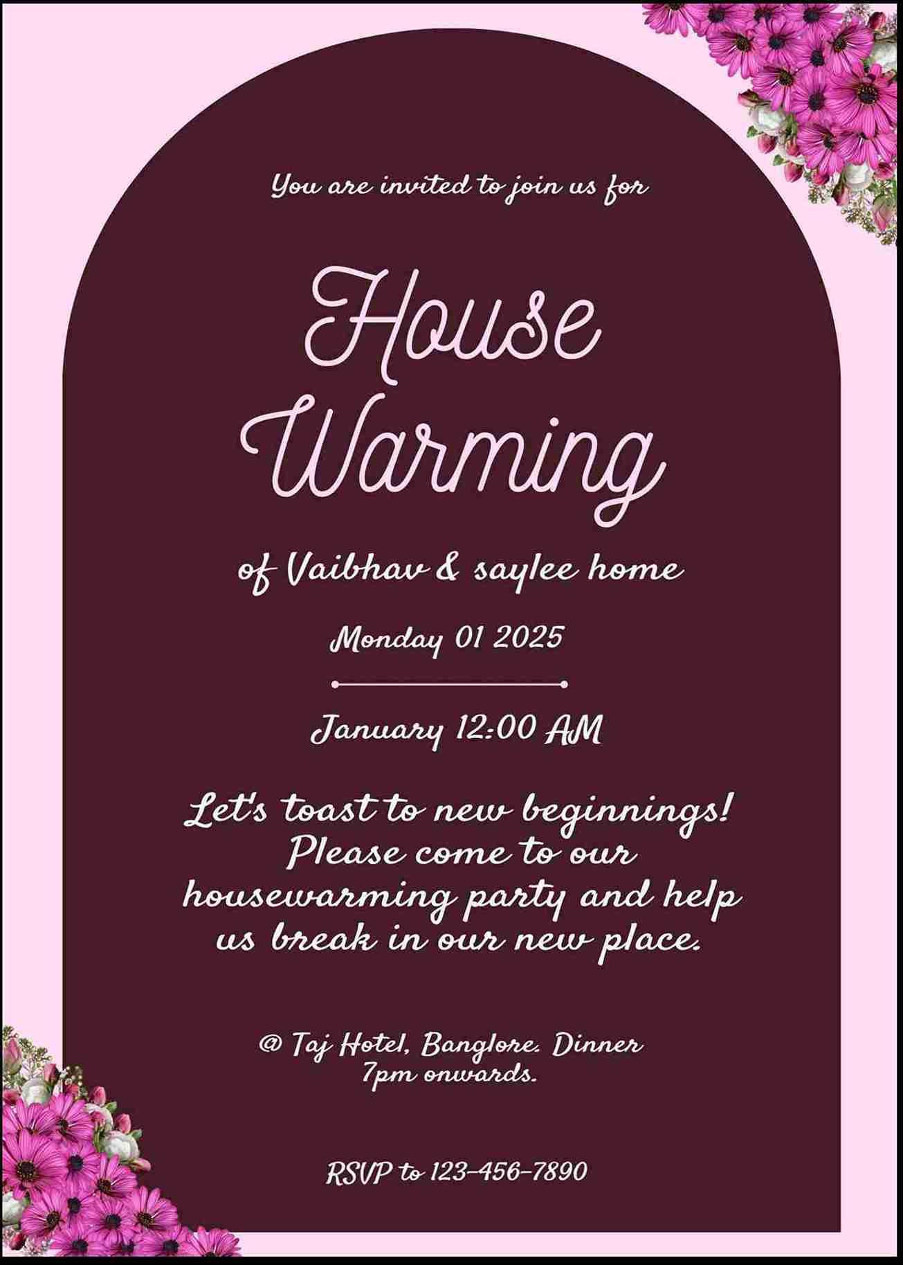 Create custom housewarming invitations for free - easyinvite