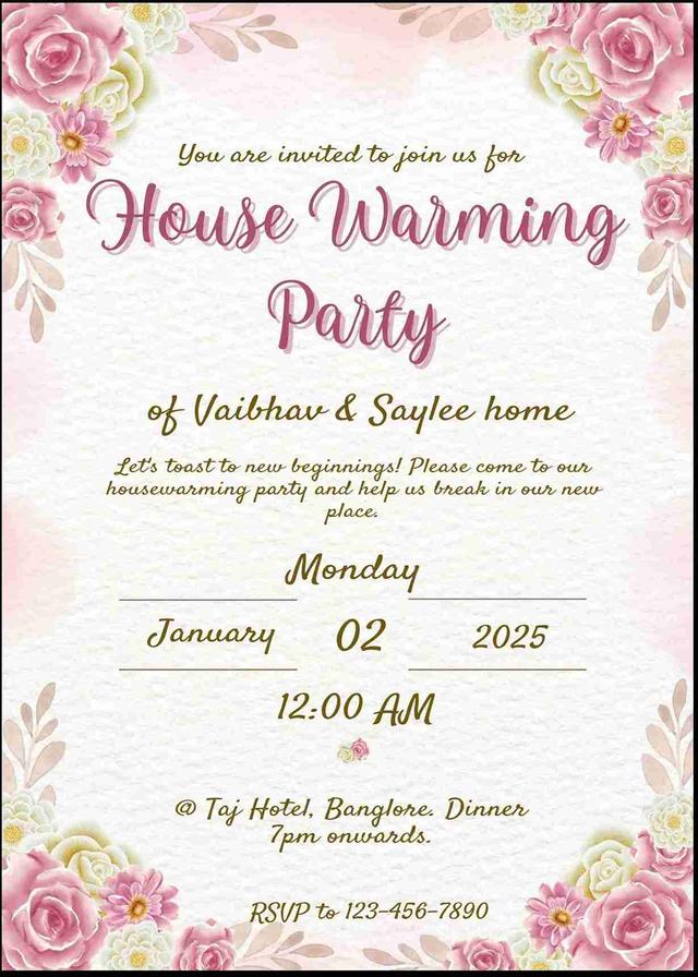 Free housewarming invitation card creator - easyinvite