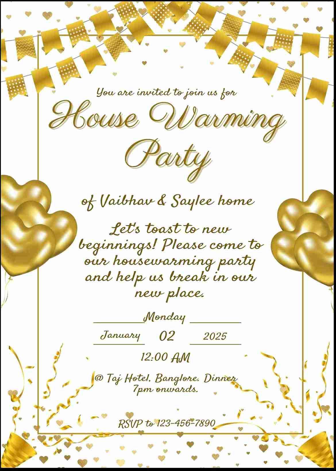 Free housewarming invitation card maker - easyinvite
