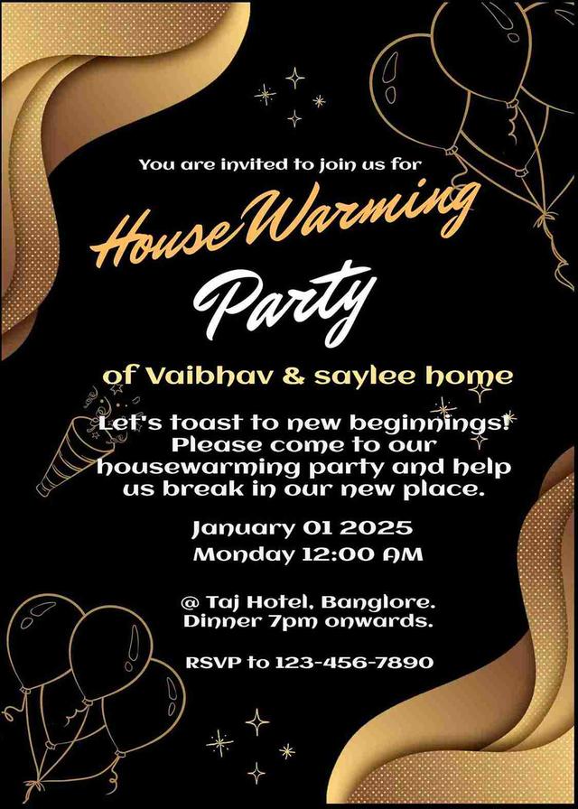 Free housewarming invitation card maker - easyinvite