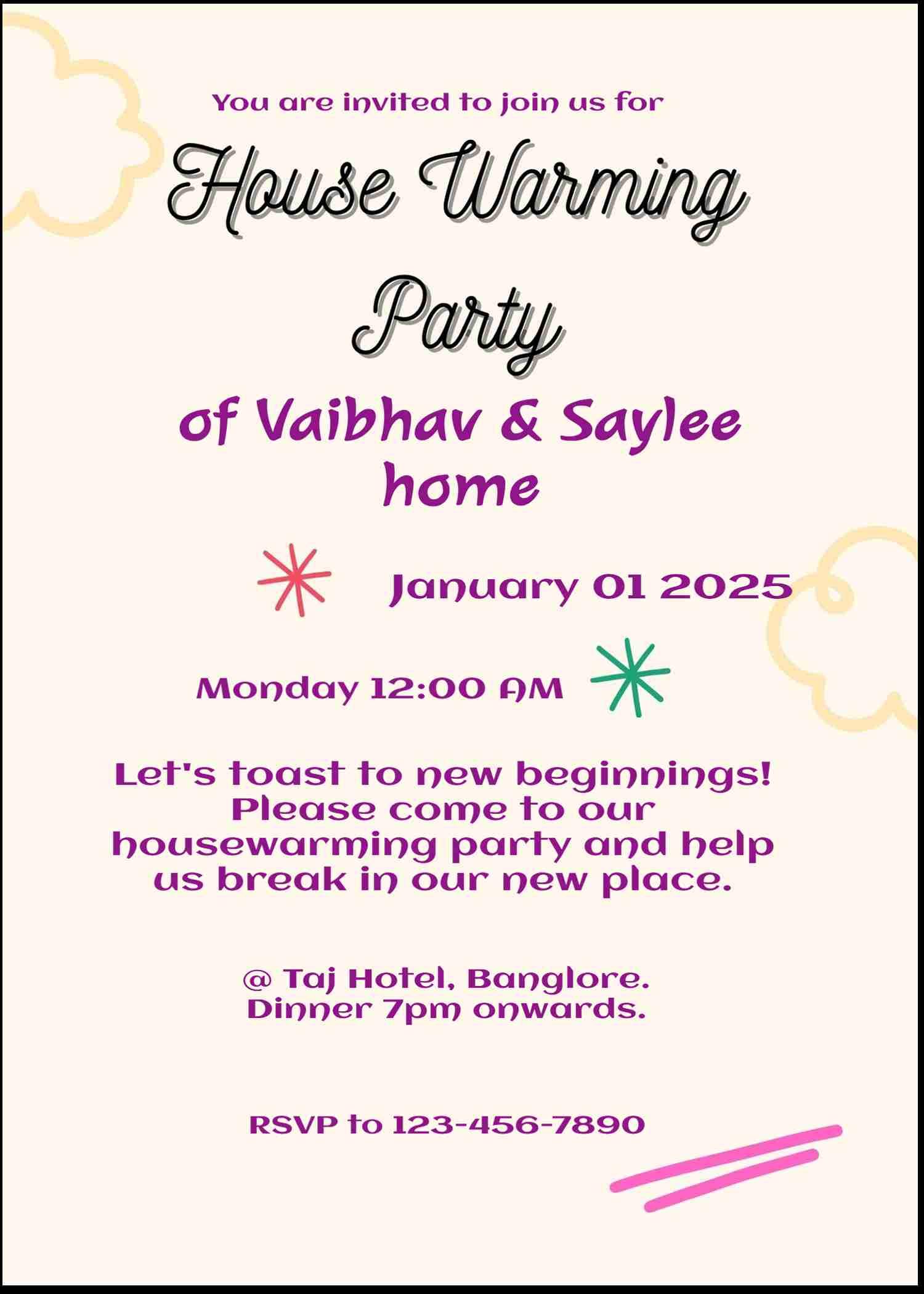 Free modern housewarming invitation card maker - easyinvite