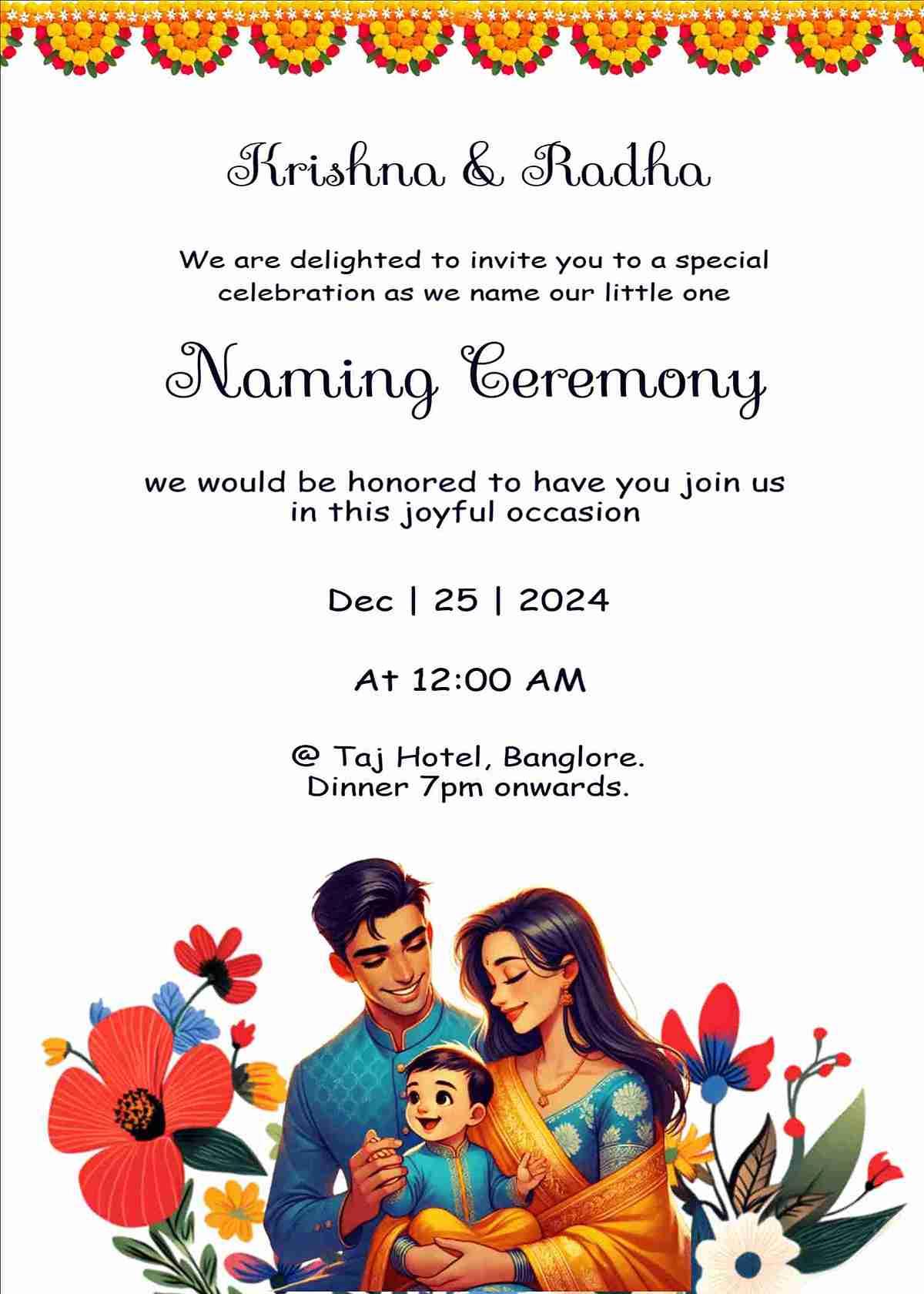 Mom dad holding baby theme