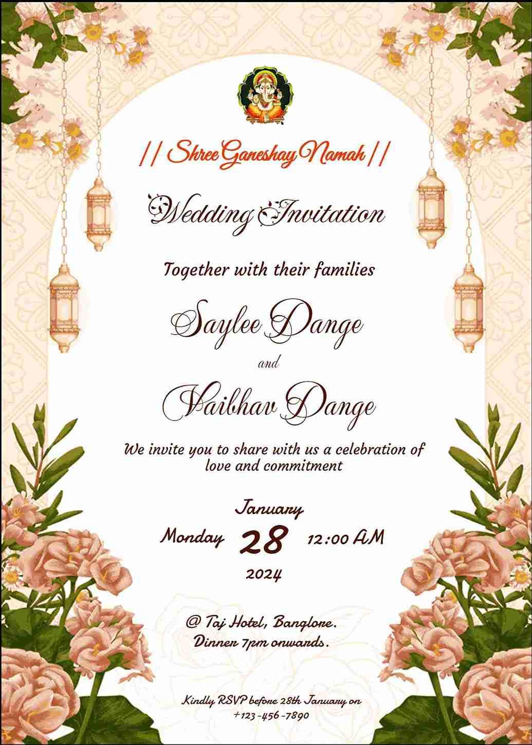 Design and create wedding invitation cards in minutes