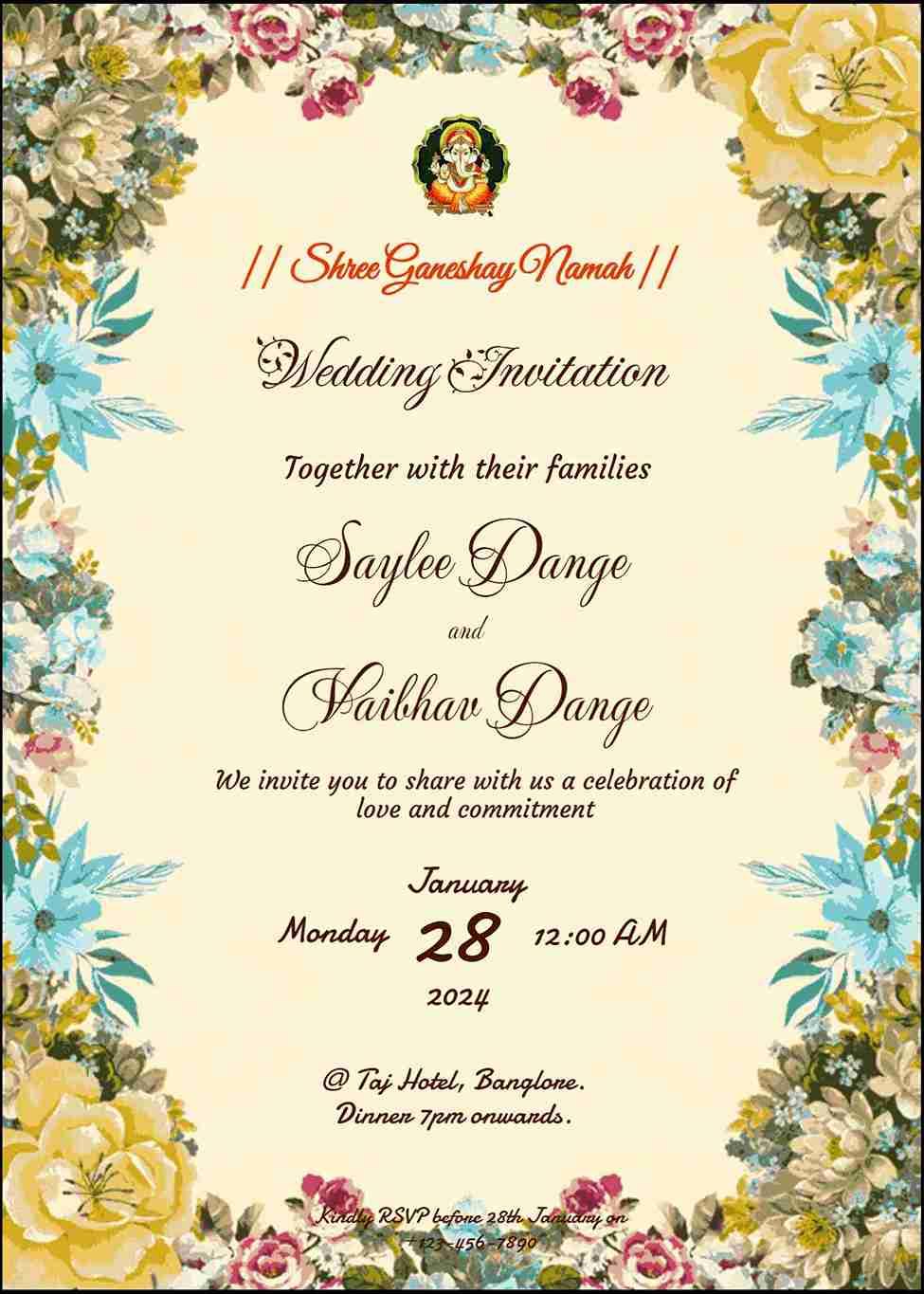 Design and share beautiful wedding invitations easyinvite